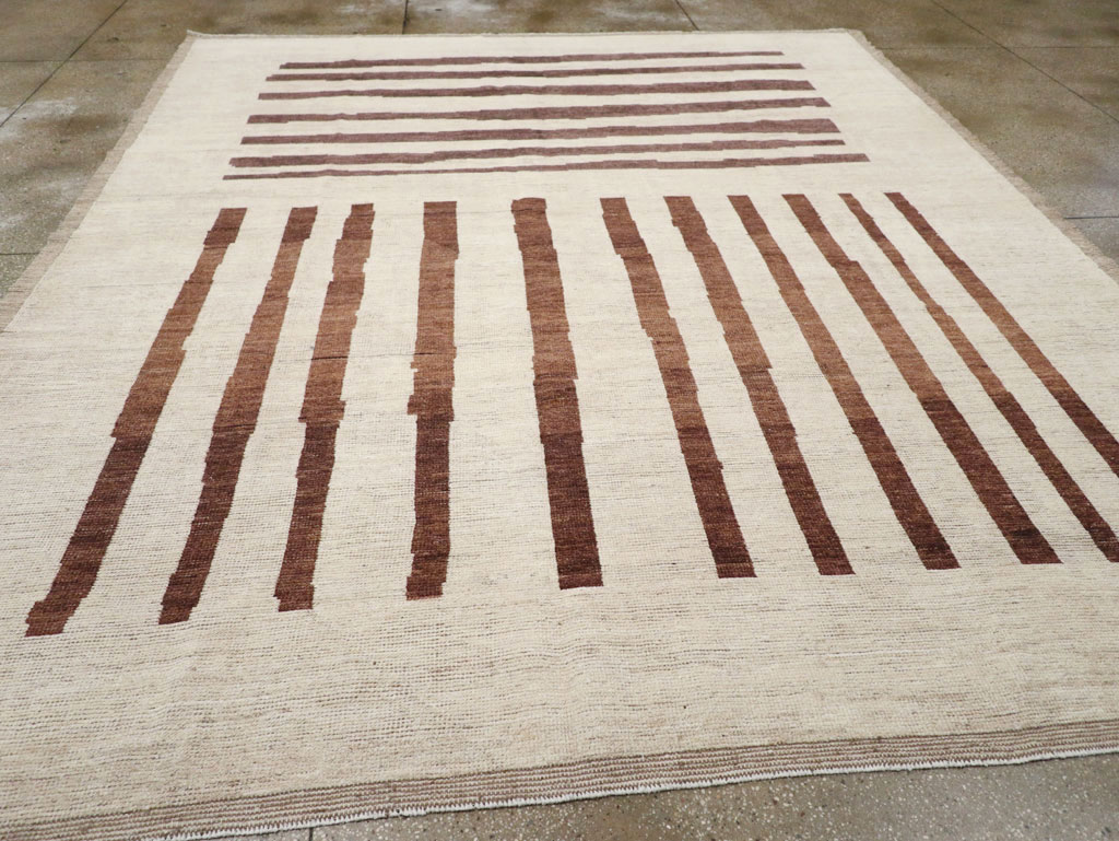 Modern Moroccan Room Size Carpet, No.33418 - Gss