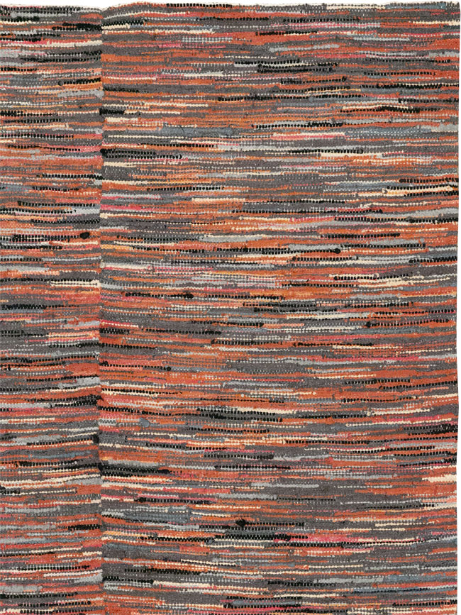 Vintage American Rag Rug, No.33424 - Gss