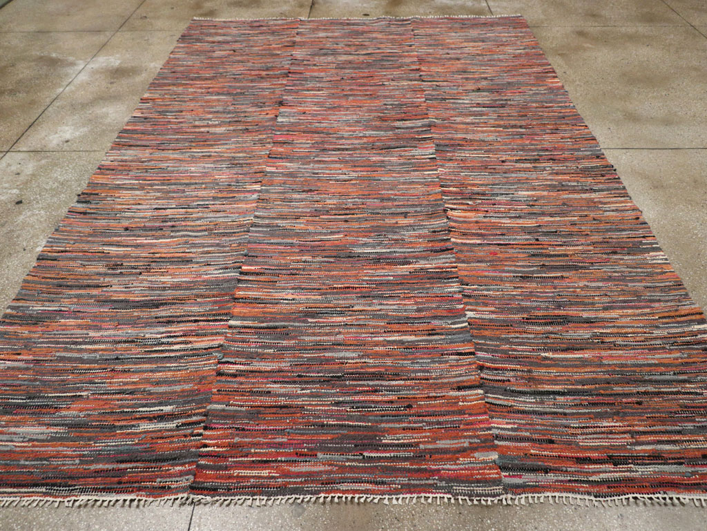 Vintage American Rag Rug, No.33424 - Gss