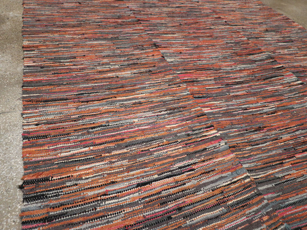 Vintage American Rag Rug, No.33424 - Gss