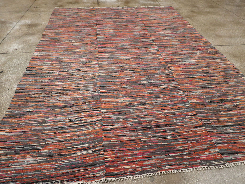 Vintage American Rag Rug, No.33424 - Gss