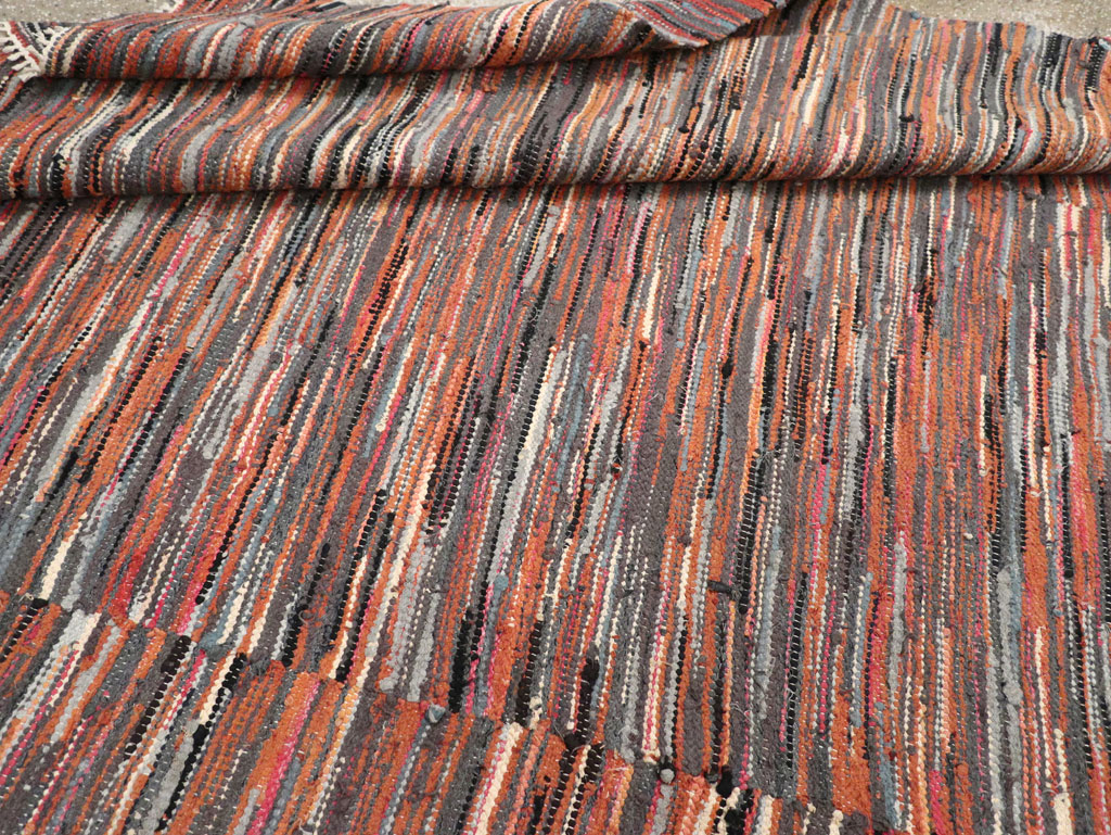 Vintage American Rag Rug, No.33424 - Gss