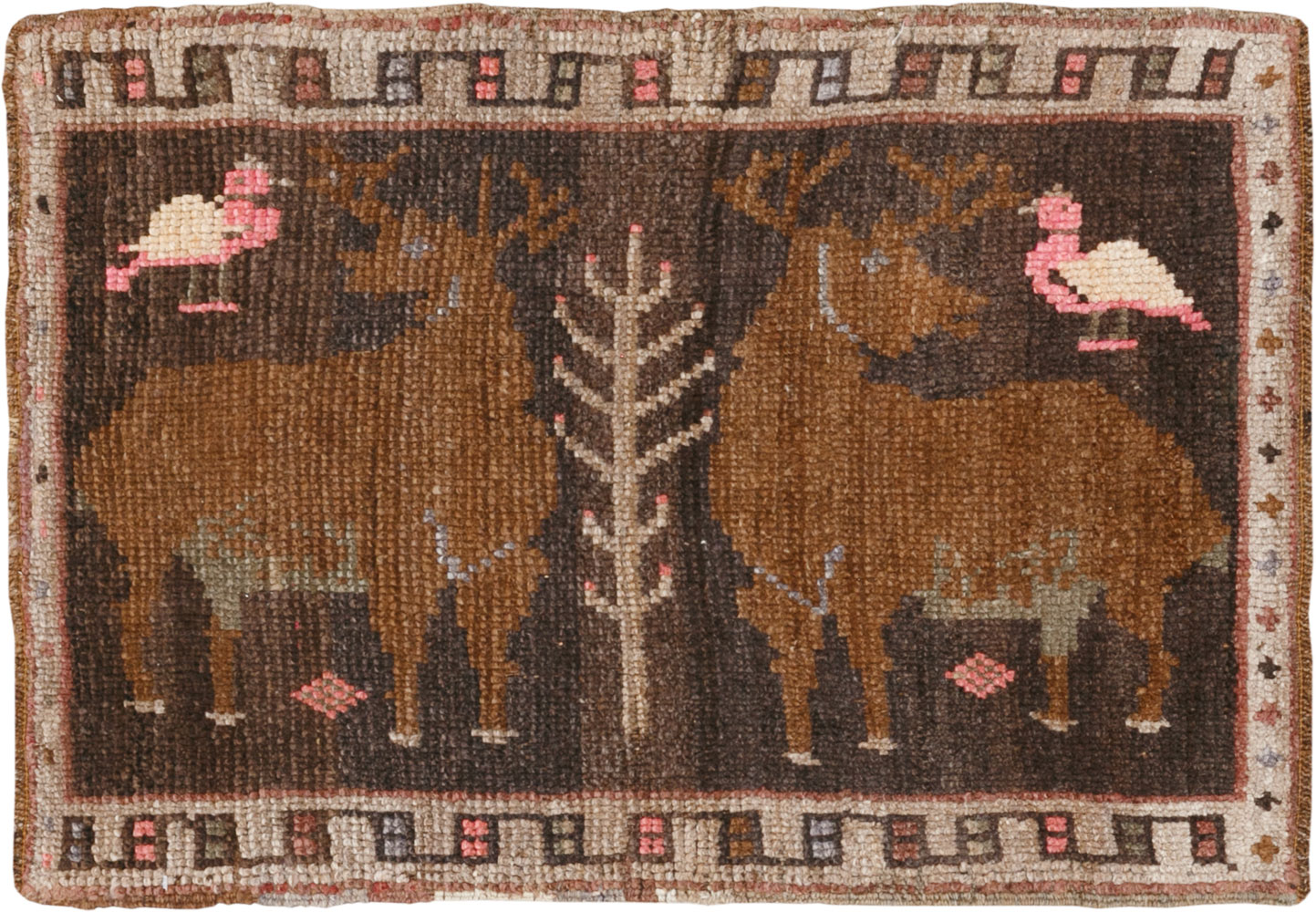 Vintage Turkish Anatolian Pictorial Rug, No.33433 - Gss