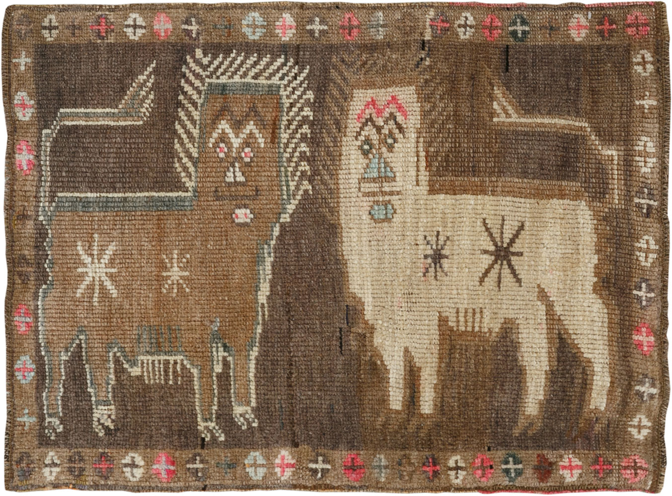 Vintage Turkish Anatolian Pictorial Rug, No.33434 - Gss