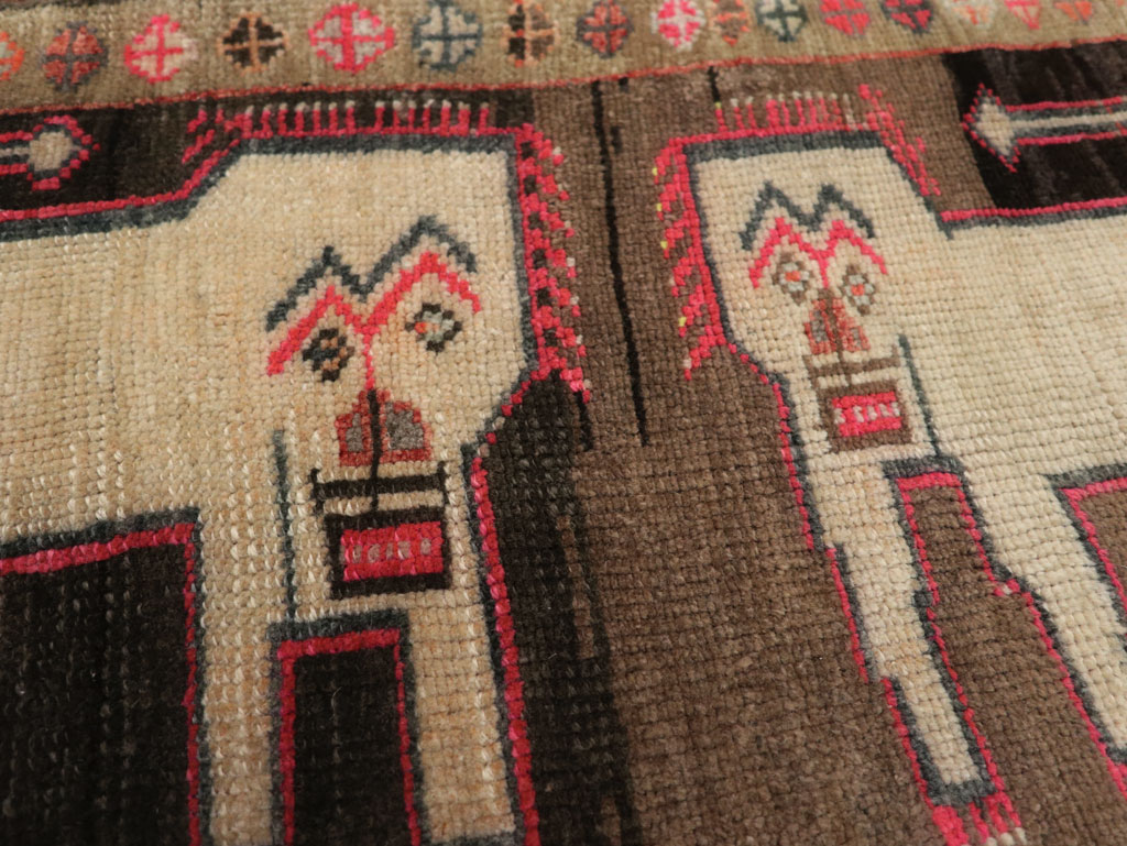 Vintage Turkish Anatolian Pictorial Rug, No.33435 - Gss