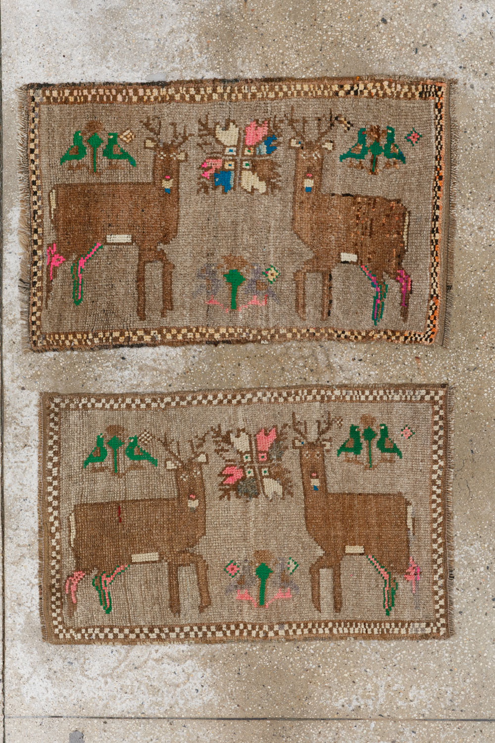 Vintage Turkish Anatolian Pictorial Rug (Pair: 2 of 2), No.33437 - Gss