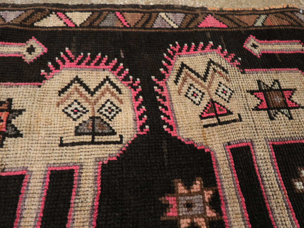 Vintage Turkish Anatolian Pictorial Rug, No.33438 - Gss