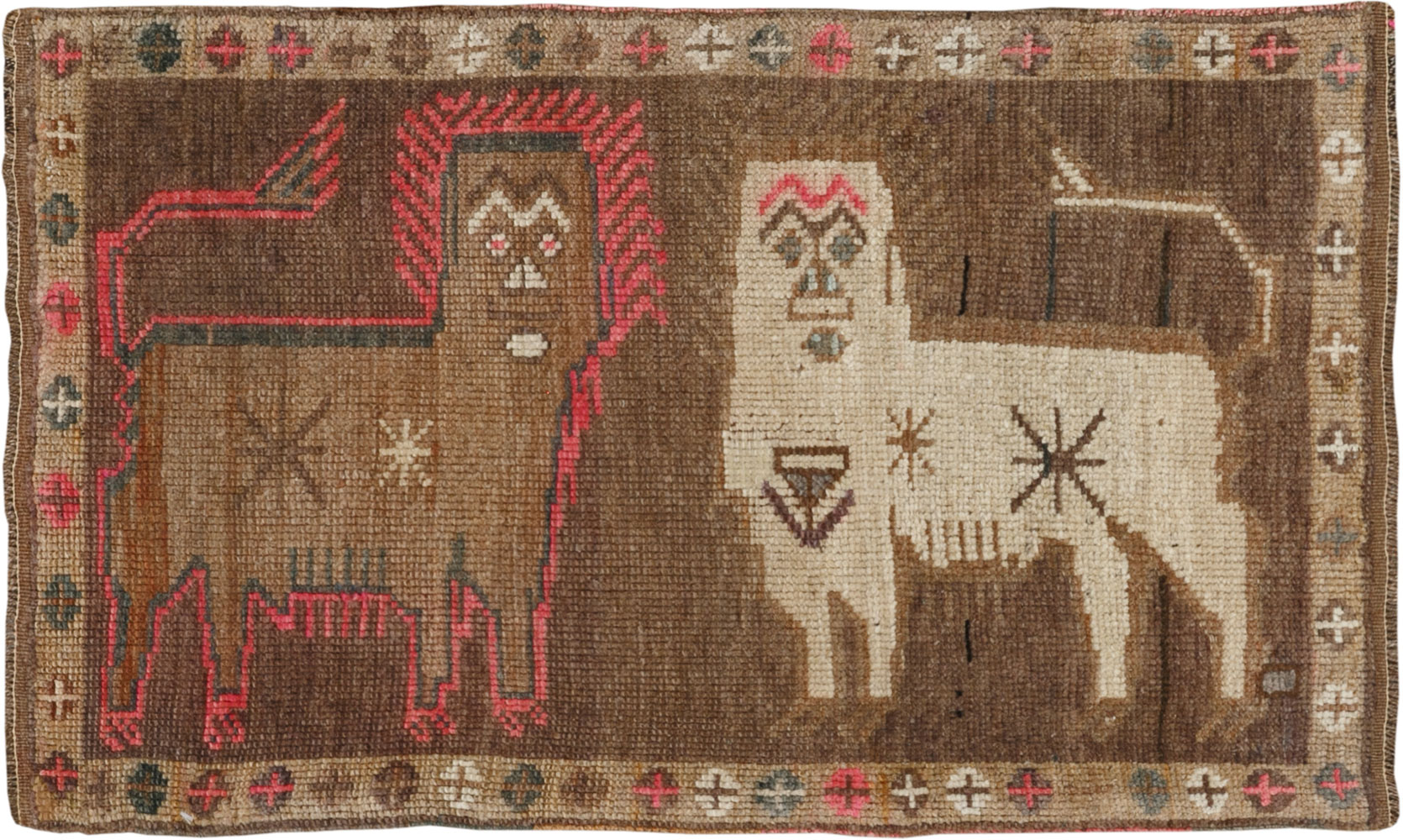 Vintage Turkish Anatolian Pictorial Rug, No.33442 - Gss