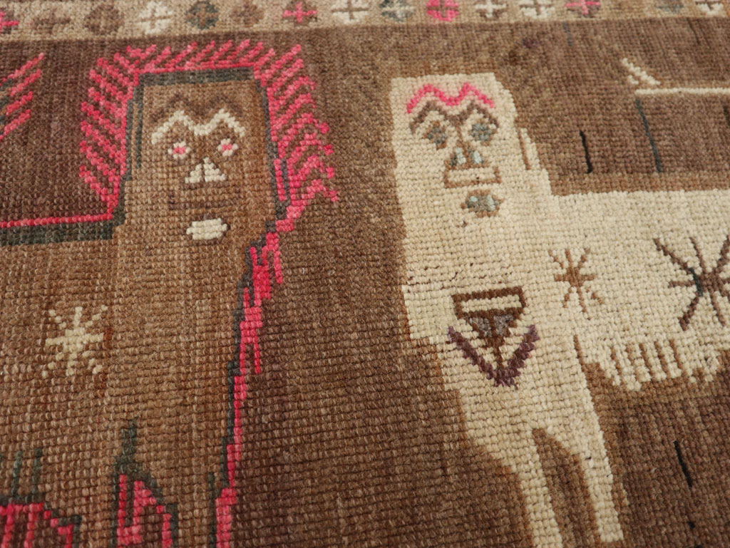 Vintage Turkish Anatolian Pictorial Rug, No.33442 - Gss