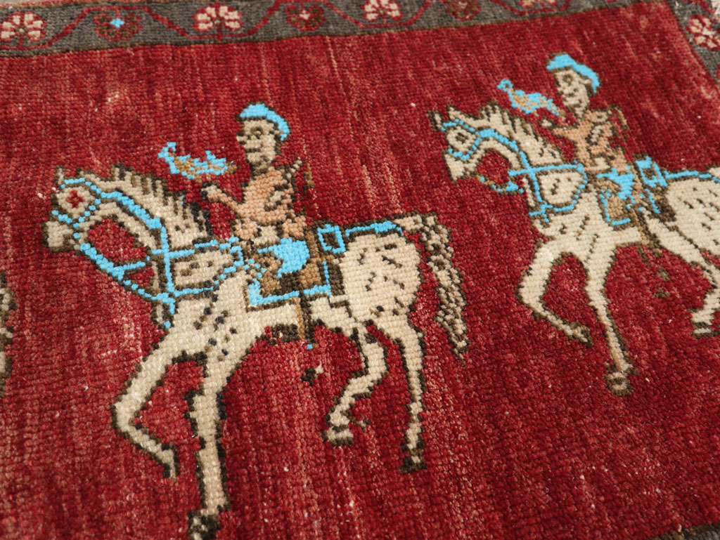 Vintage Turkish Anatolian Pictorial Rug, No.33443 - Gss