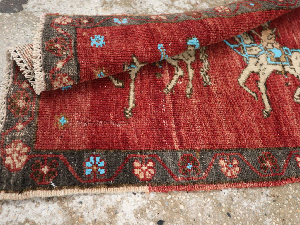 Vintage Turkish Anatolian Pictorial Rug, No.33443 - Gss