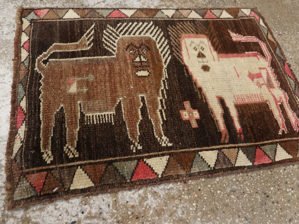 Vintage Turkish Anatolian Pictorial Rug, No.33447 - Gss