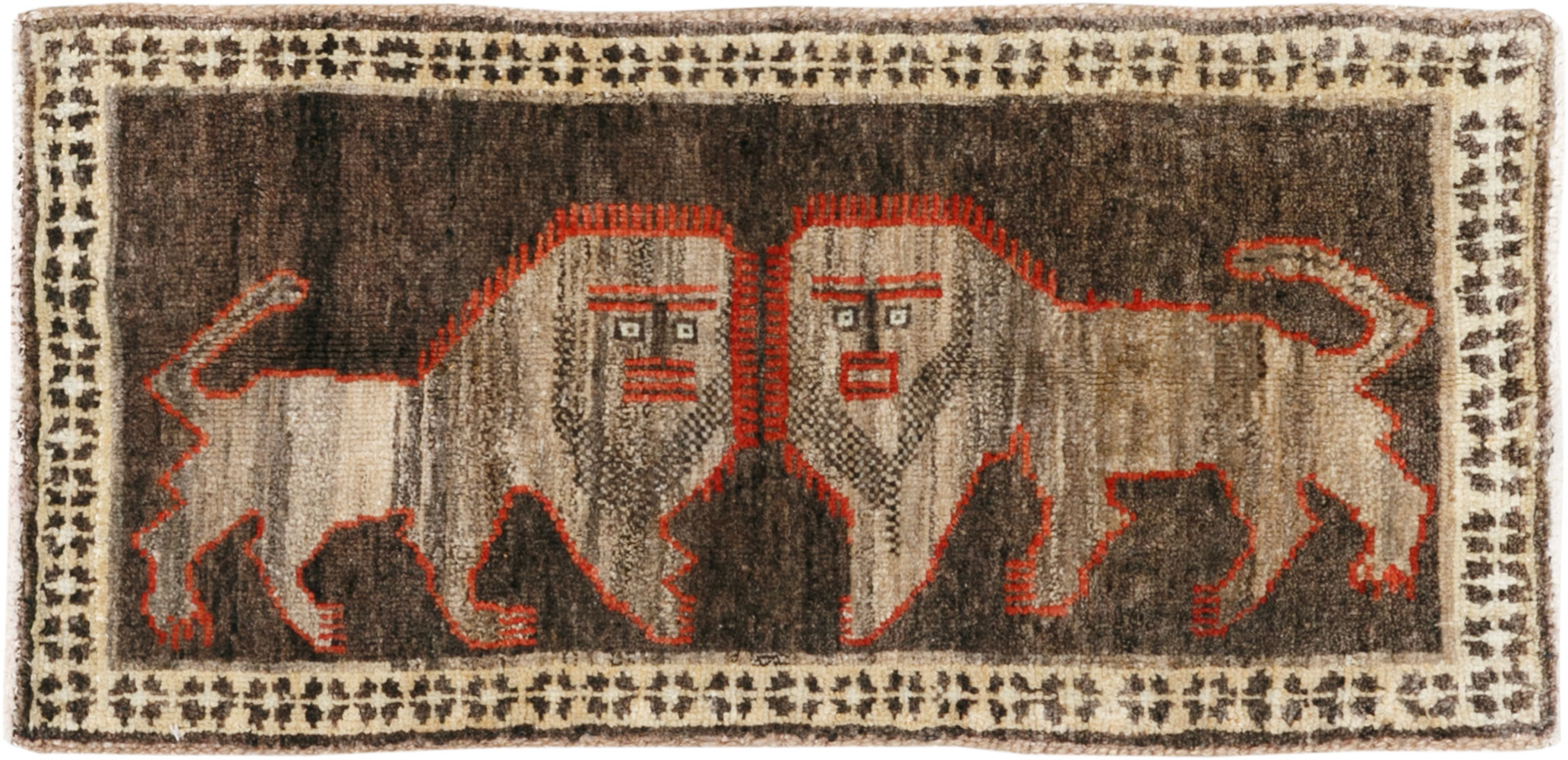 Vintage Turkish Anatolian Pictorial Rug (Pair: 2 of 2), No.33448 - Gss