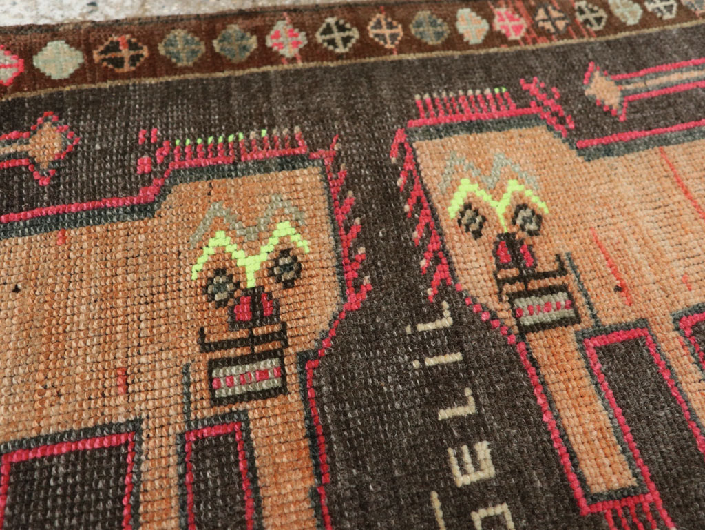 Vintage Turkish Anatolian Pictorial Rug, No.33449 - Gss