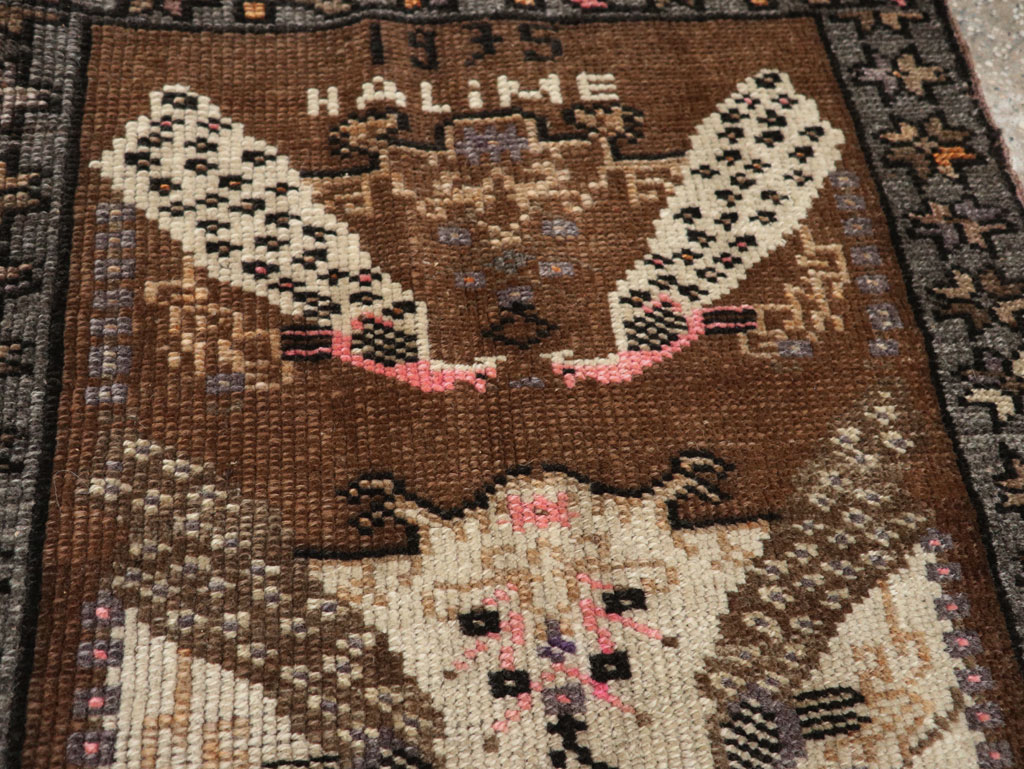 Vintage Turkish Anatolian Throw Rug, No.33450 - Gss