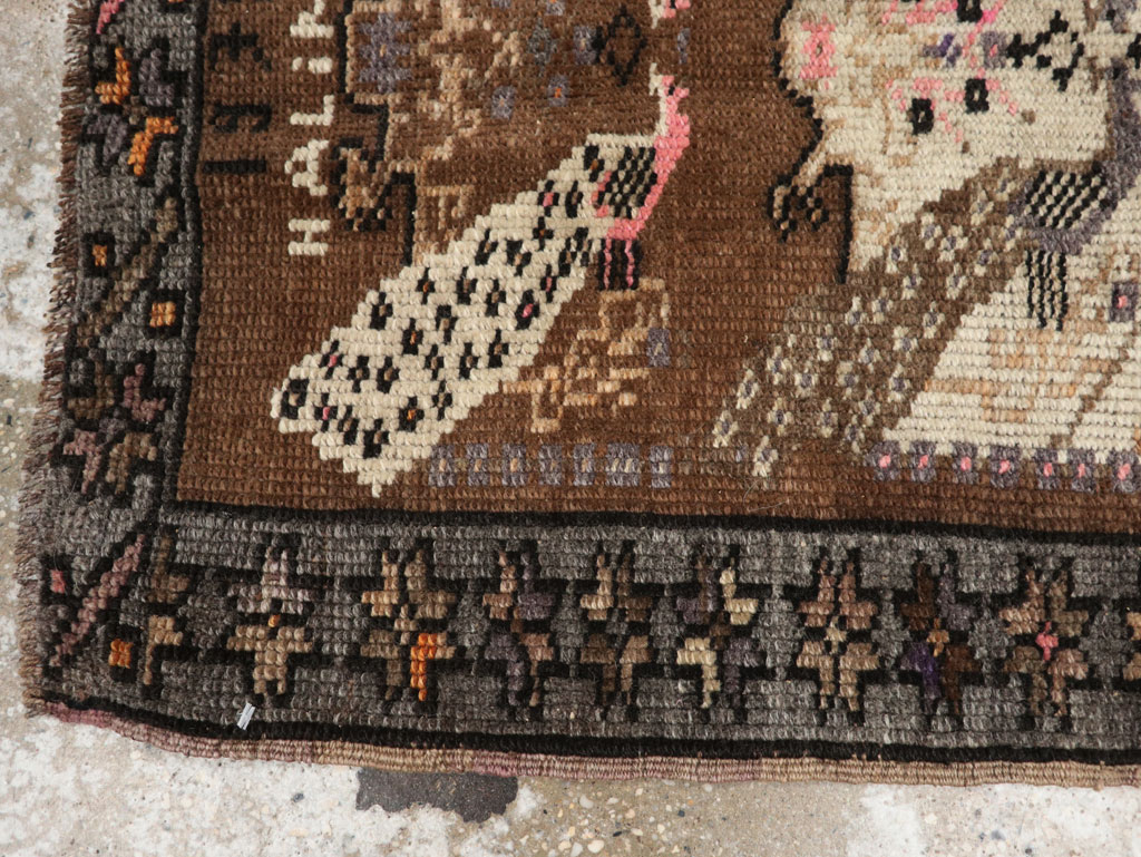 Vintage Turkish Anatolian Throw Rug, No.33450 - Gss