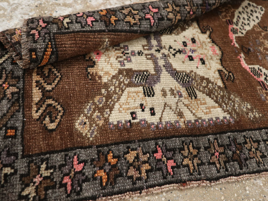 Vintage Turkish Anatolian Throw Rug, No.33450 - Gss