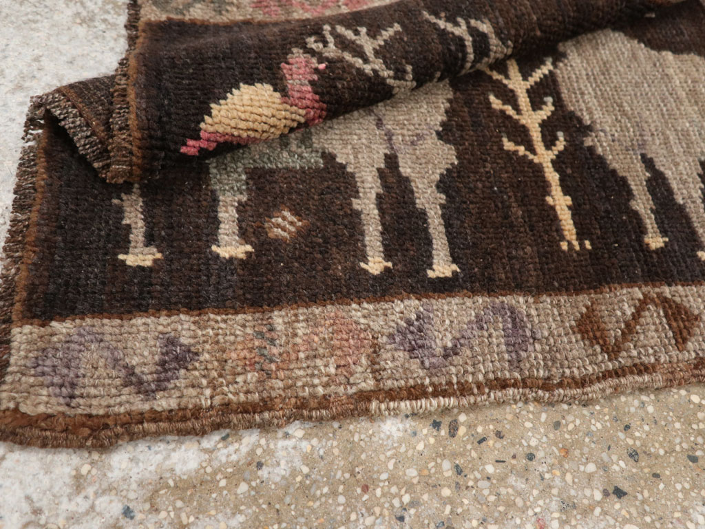 Vintage Turkish Anatolian Pictorial Rug, No.33451 - Gss