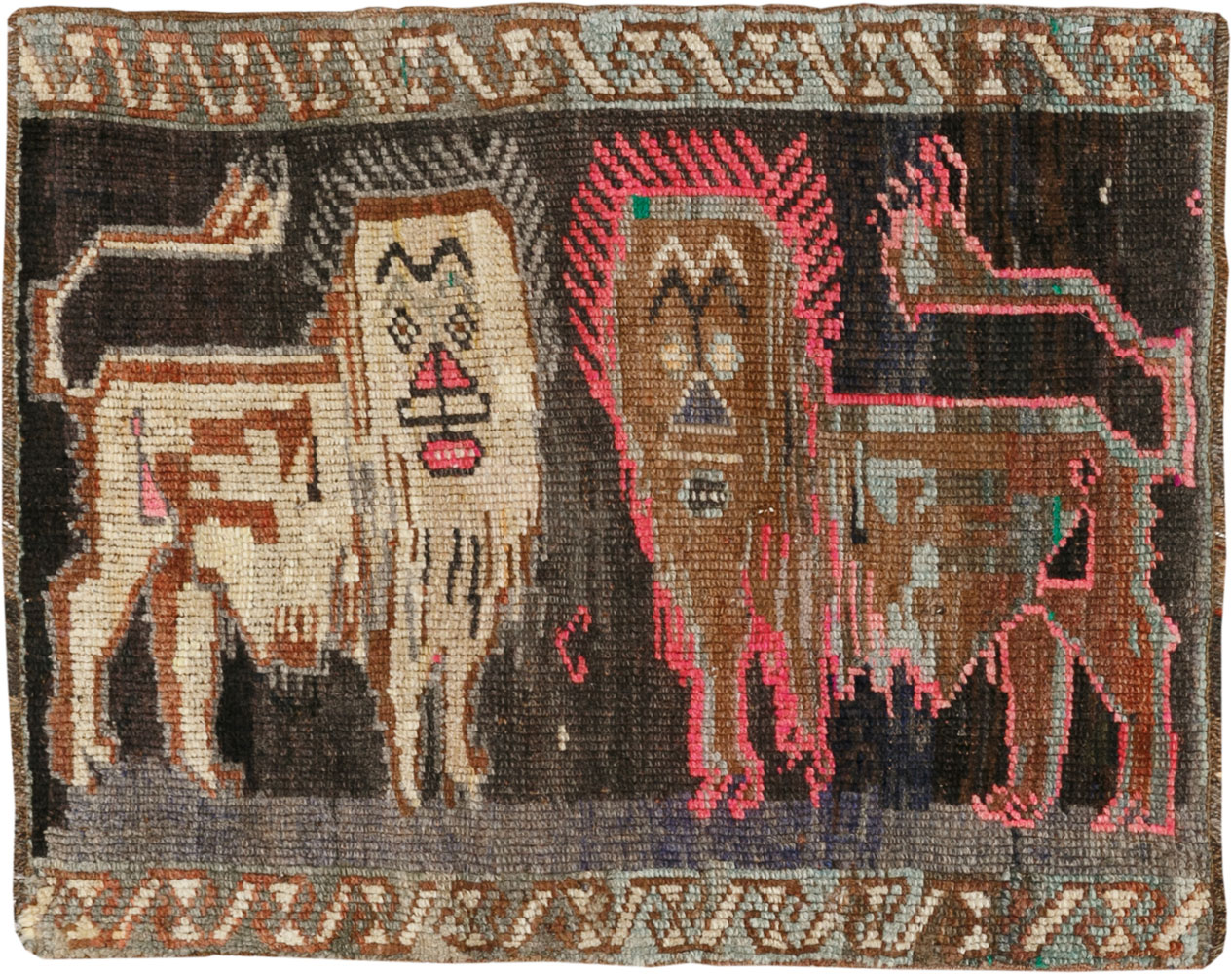 Vintage Turkish Anatolian Pictorial Rug, No.33452 - Gss