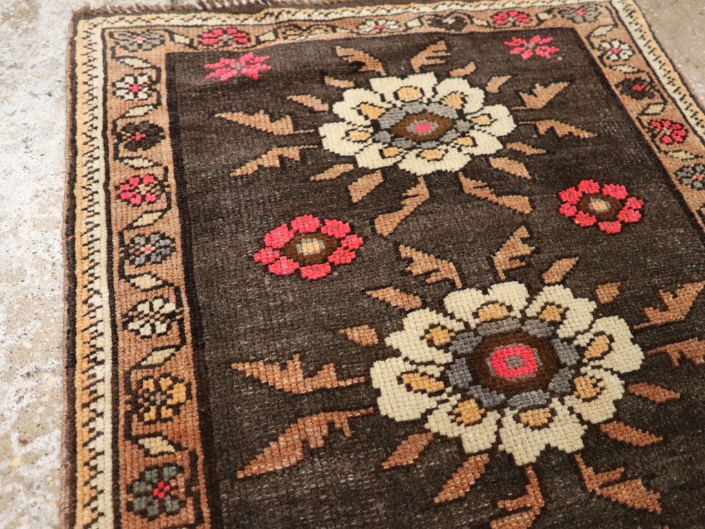 Vintage Turkish Anatolian Throw Rug  (Pair: 2 of 2), No.33455 - Gss