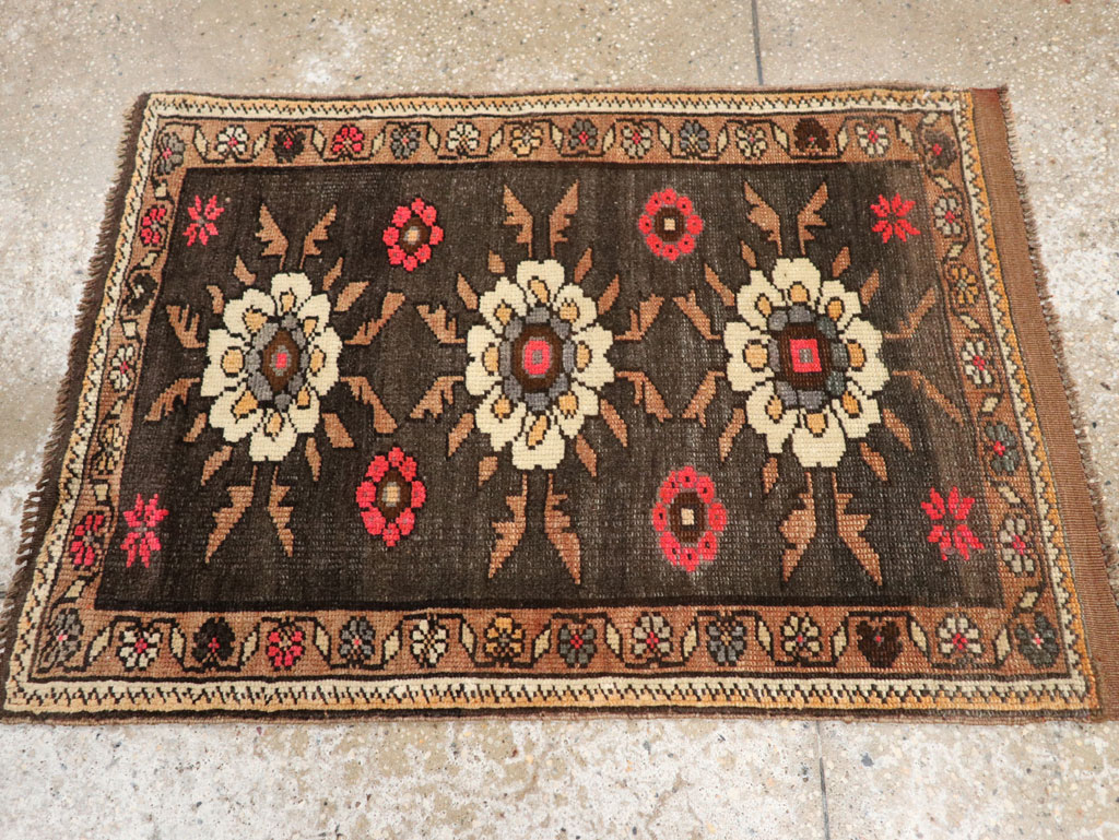 Vintage Turkish Anatolian Throw Rug  (Pair: 2 of 2), No.33455 - Gss