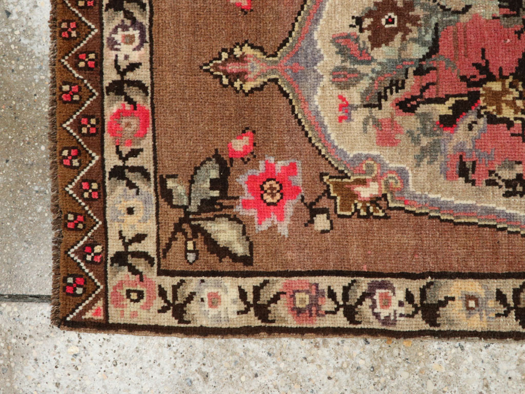 Vintage Turkish Anatolian Throw Rug, No.33456 - Gss