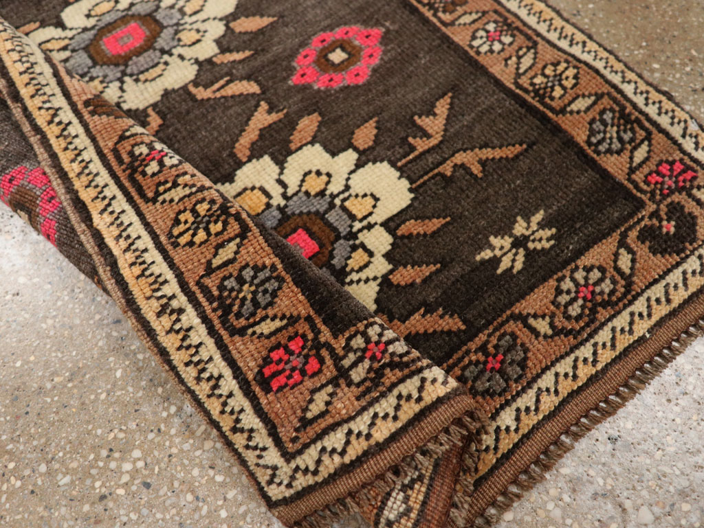 Vintage Turkish Anatolian Throw Rug  (Pair: 1 of 2), No.33458 - Gss