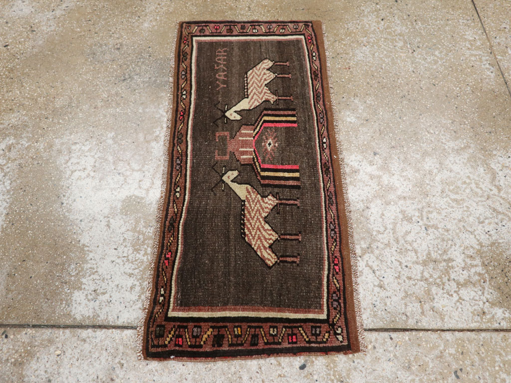 Vintage Turkish Anatolian Pictorial Rug (Pair: 2 of 2), No.33459 - Gss
