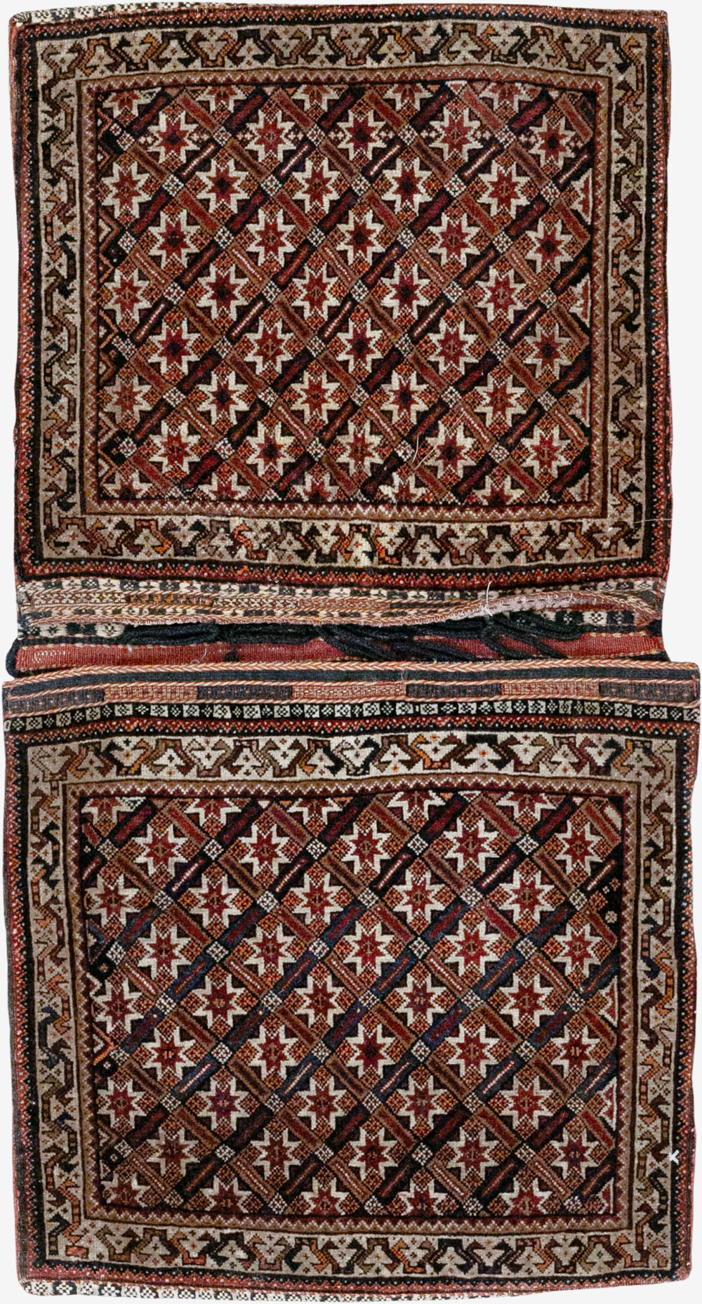 Antique Persian Qashqai Saddlebag (Khorjin), No.33468 - Gss