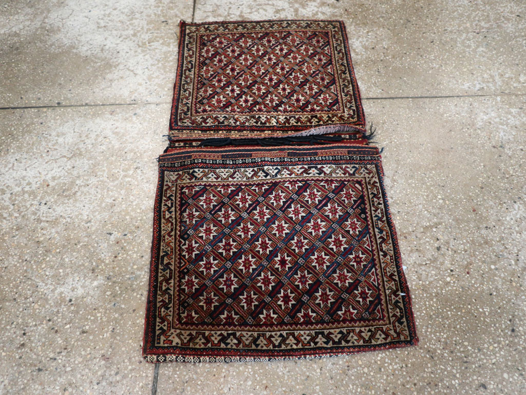 Antique Persian Qashqai Saddlebag (Khorjin), No.33468 - Gss