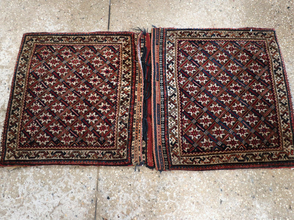 Antique Persian Qashqai Saddlebag (Khorjin), No.33468 - Gss