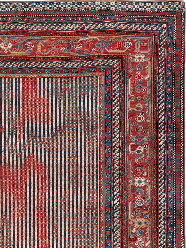 Antique Persian Qashqai Accent Carpet, No.33469 - Gss