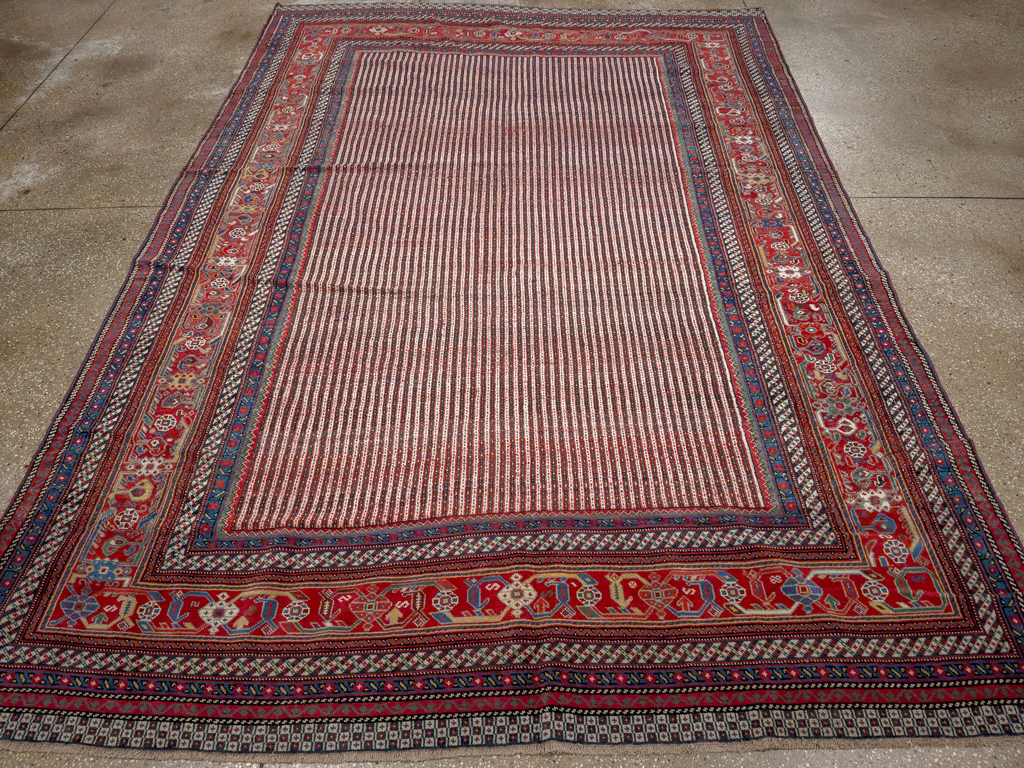 Antique Persian Qashqai Accent Carpet, No.33469 - Gss