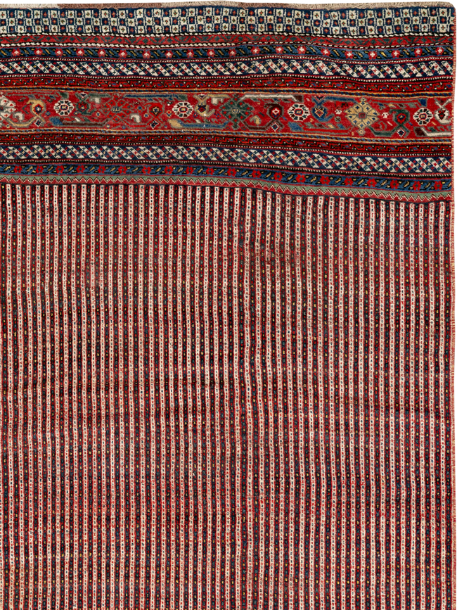 Antique Persian Qashqai Long Runner, No.33470 - Gss