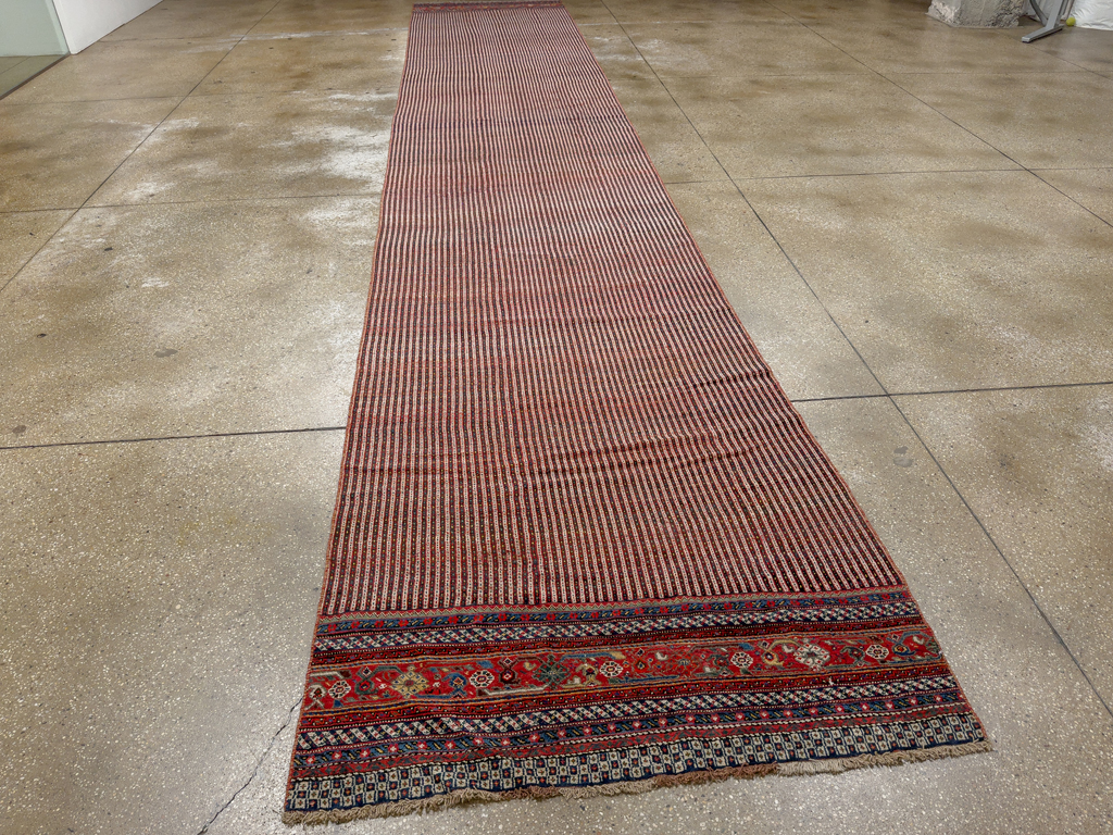 Antique Persian Qashqai Long Runner, No.33470 - Gss