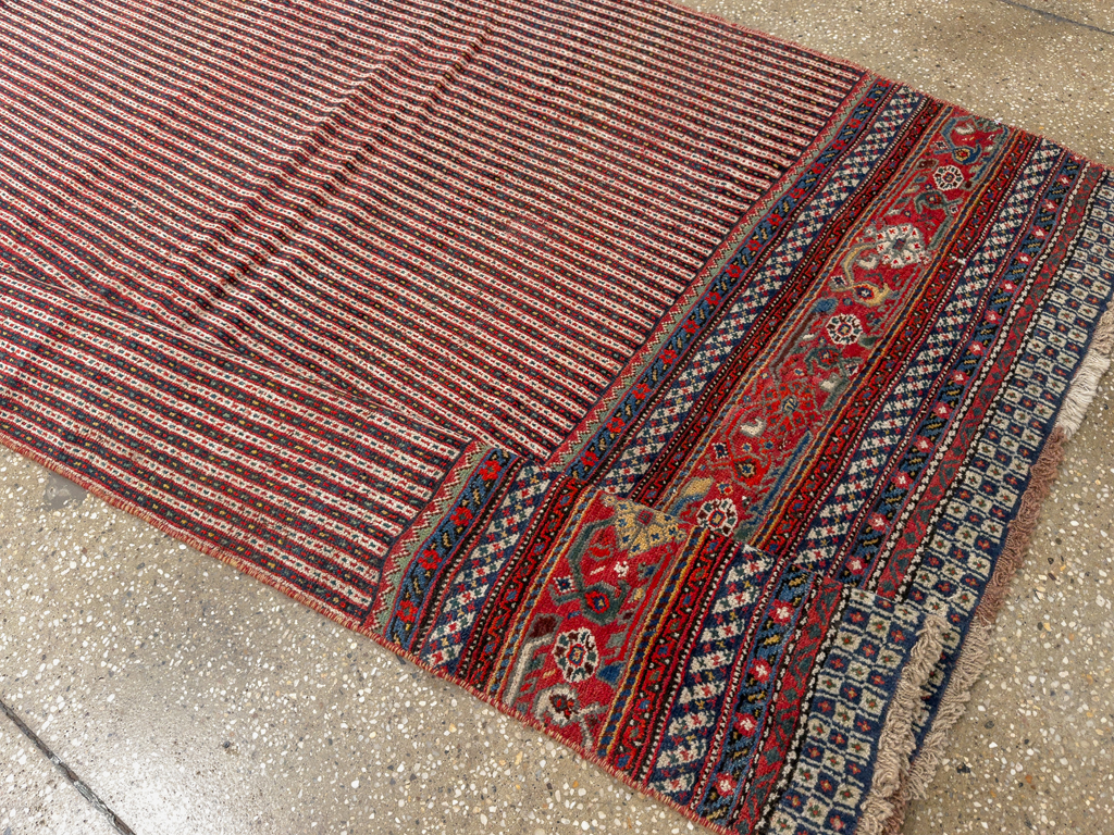Antique Persian Qashqai Long Runner, No.33470 - Gss
