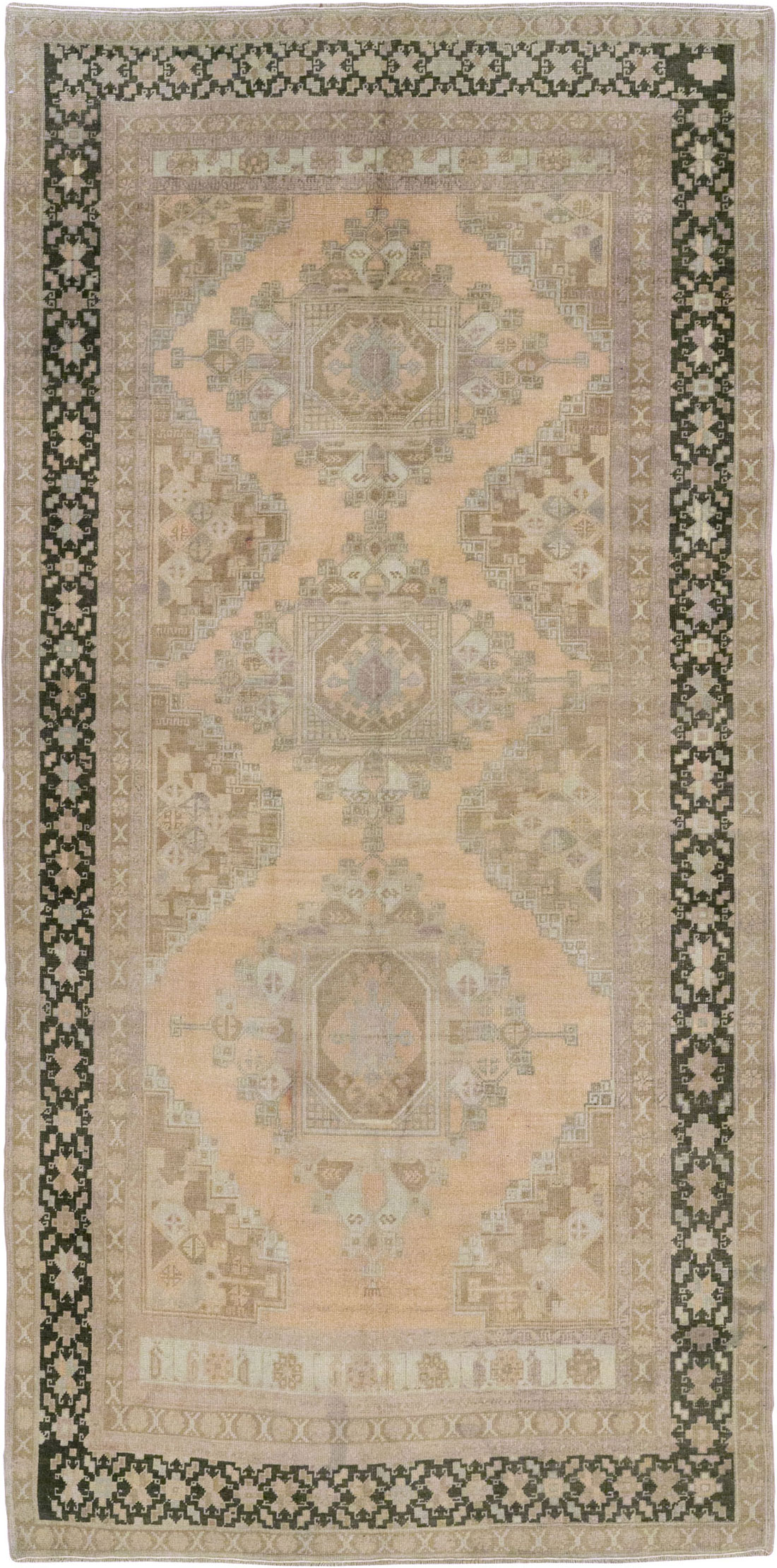 Vintage Turkish Anatolian Wide Gallery Runner, No.33479 - Gss