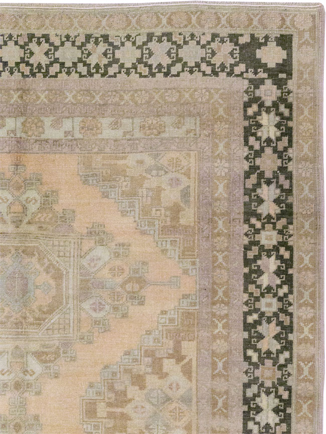 Vintage Turkish Anatolian Wide Gallery Runner, No.33479 - Gss