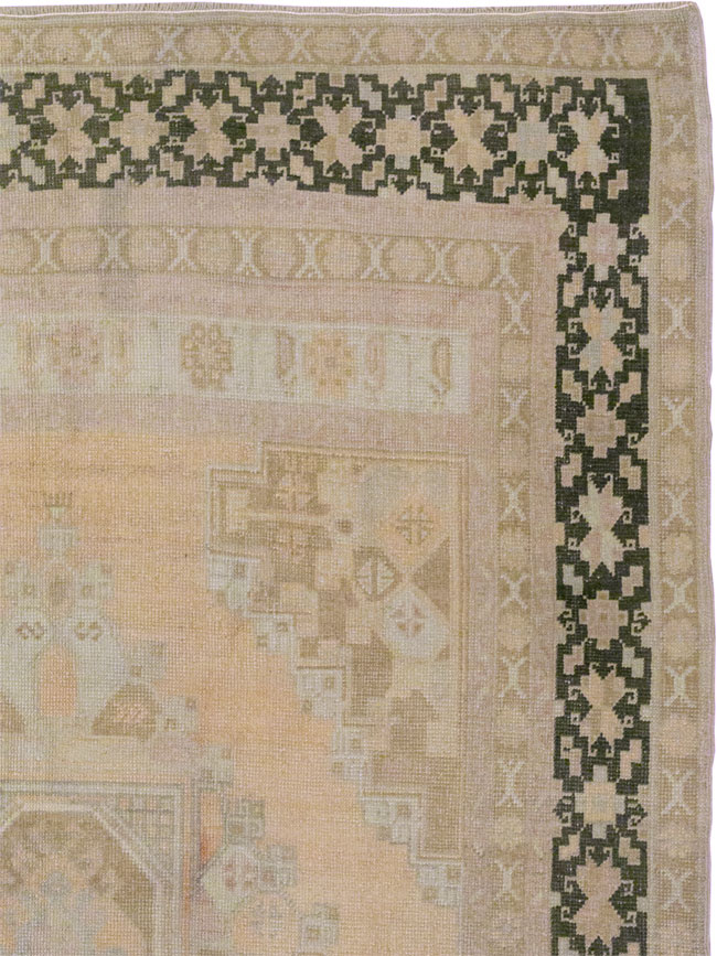 Vintage Turkish Anatolian Wide Gallery Runner, No.33479 - Gss