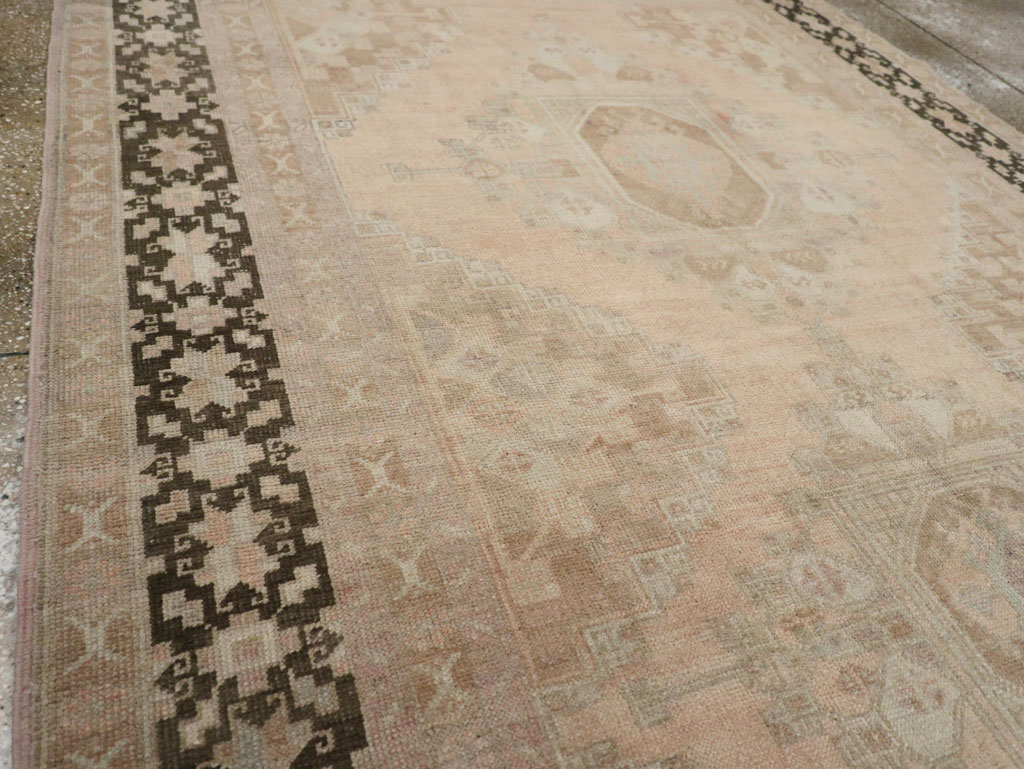 Vintage Turkish Anatolian Wide Gallery Runner, No.33479 - Gss