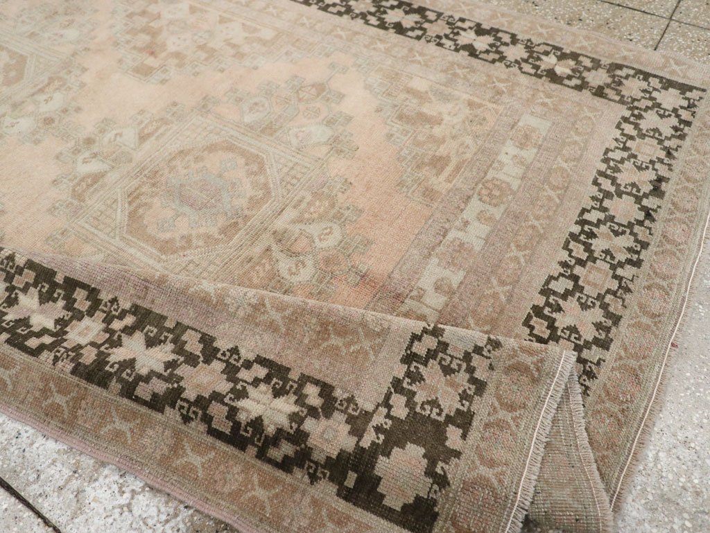 Vintage Turkish Anatolian Wide Gallery Runner, No.33479 - Gss