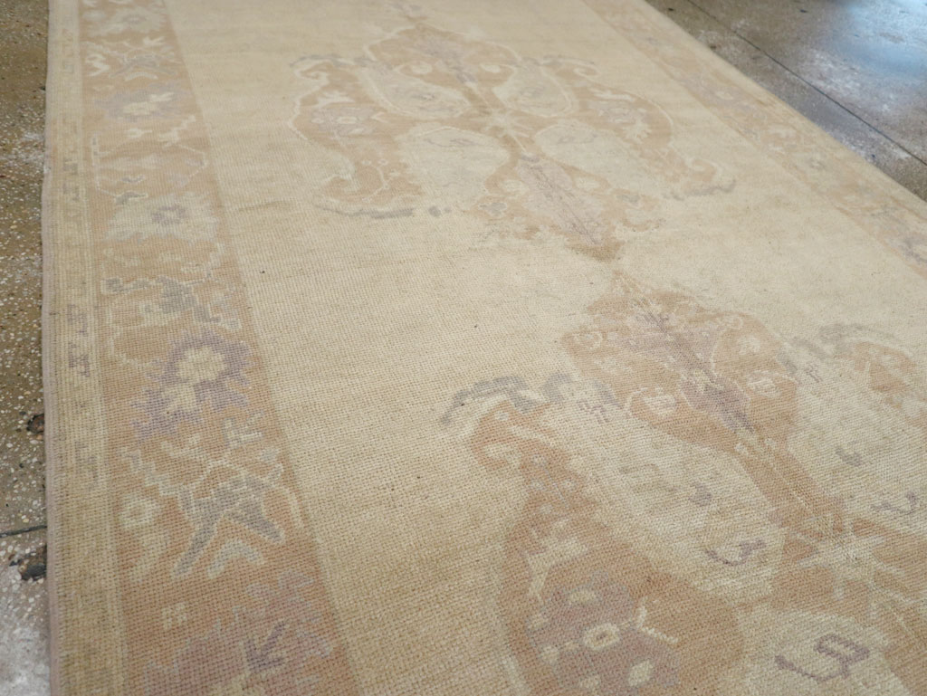 Vintage Turkish Anatolian Wide Gallery Runner, No.33486 - Gss