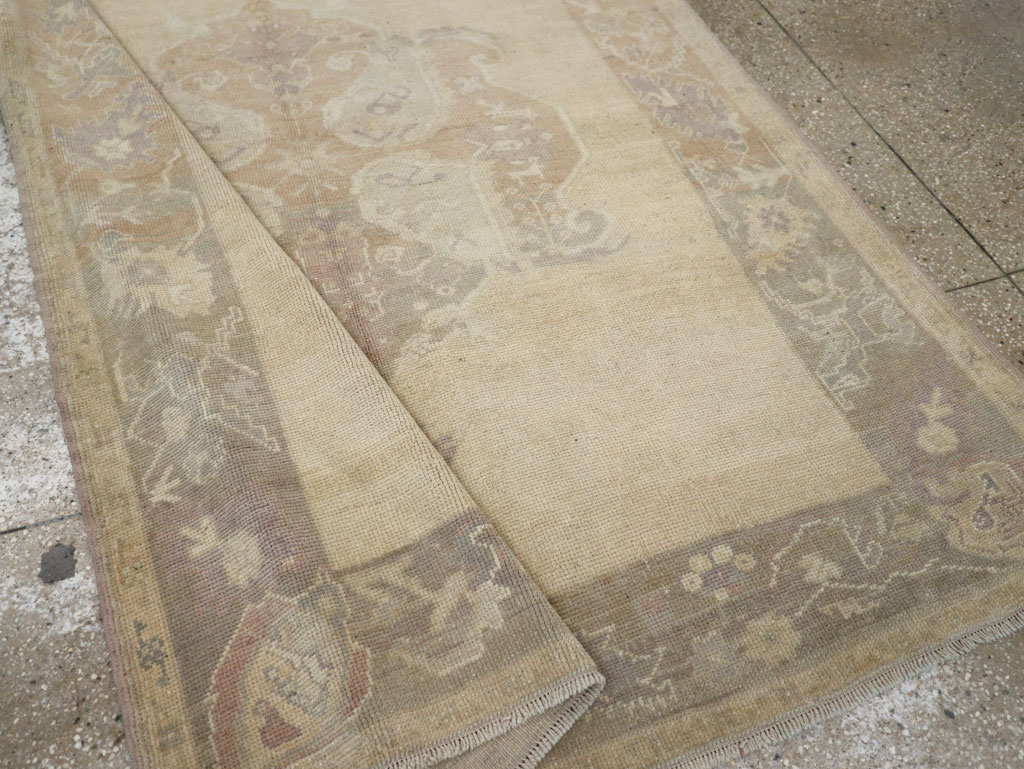 Vintage Turkish Anatolian Wide Gallery Runner, No.33486 - Gss