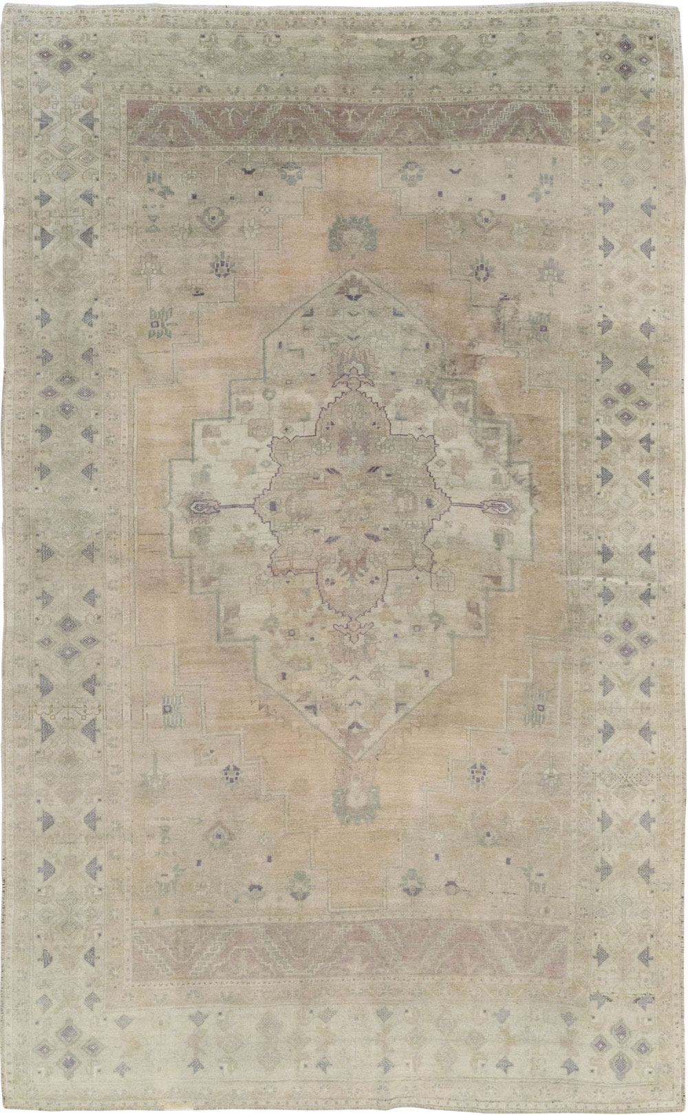Vintage Turkish Anatolian Accent Carpet, No.33490 - Gss