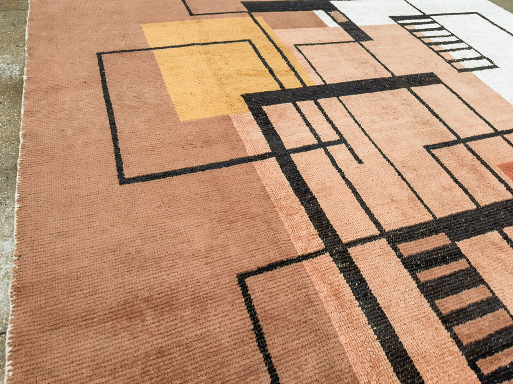 Modern Turkish Art Deco Room Size Carpet, No.33570 - Gss