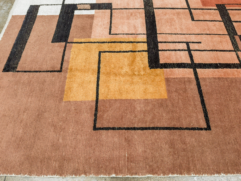 Modern Turkish Art Deco Room Size Carpet, No.33570 - Gss