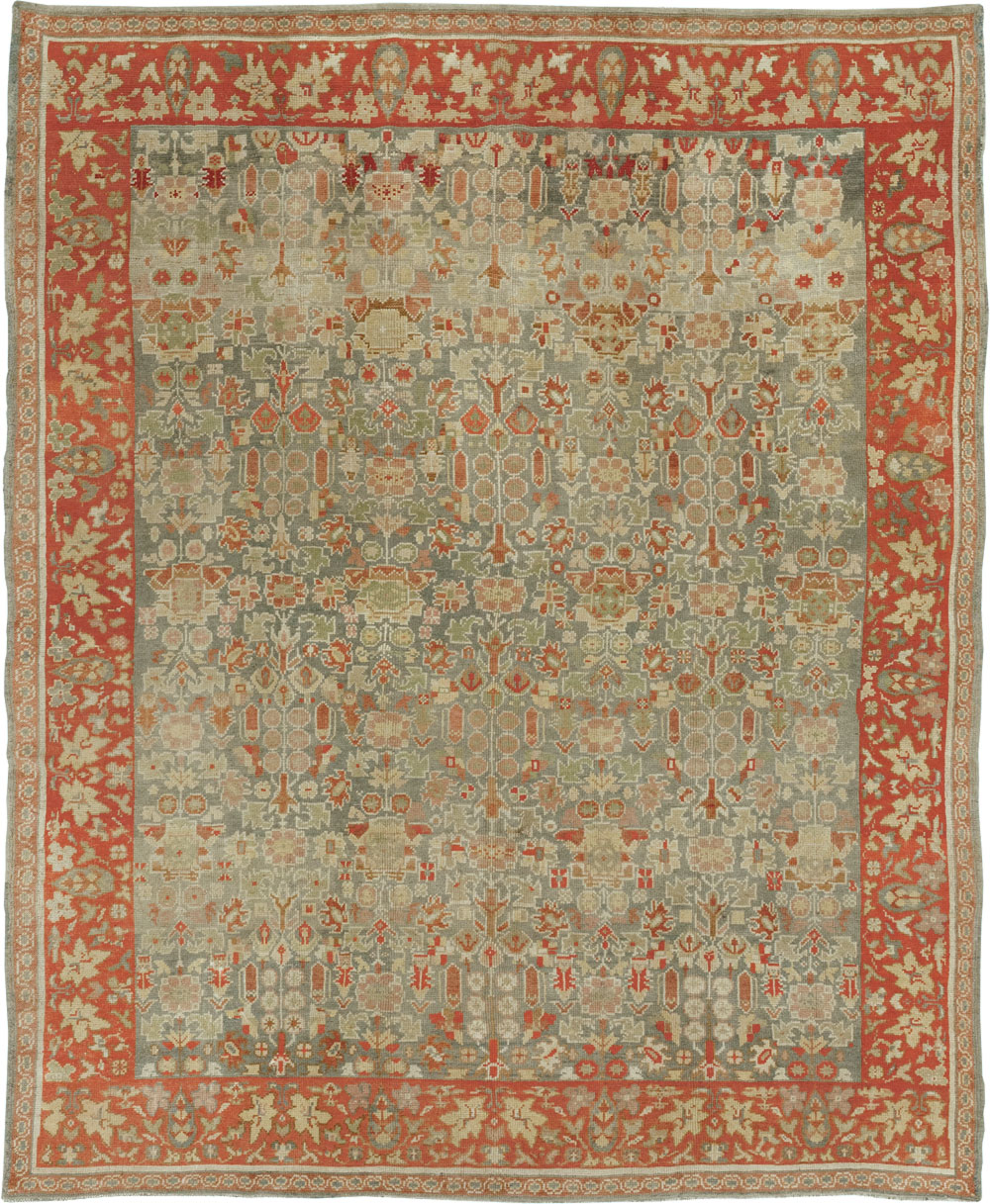 Antique European Oushak Room Size Rug, No.33573 - Gss