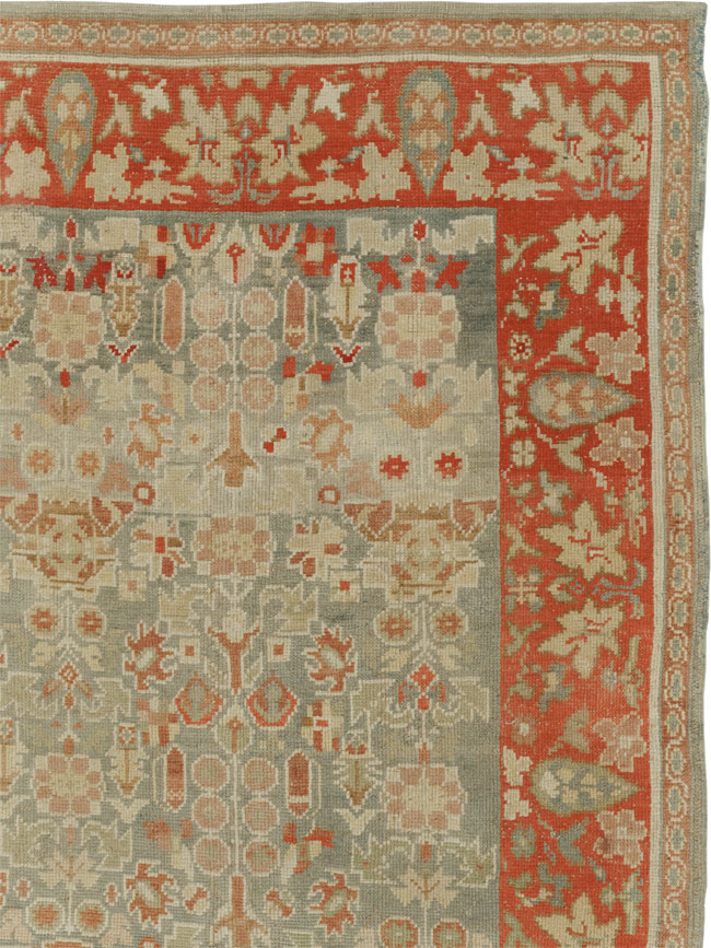 Antique European Oushak Room Size Rug, No.33573 - Gss