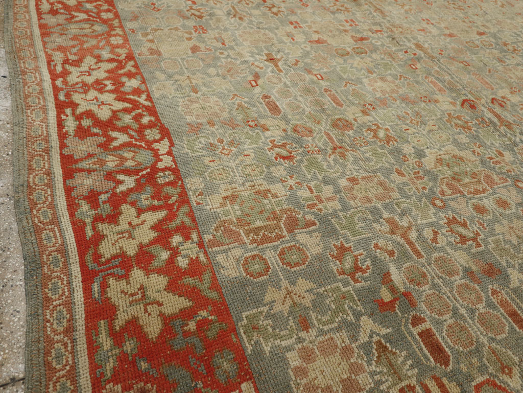 Antique European Oushak Room Size Rug, No.33573 - Gss