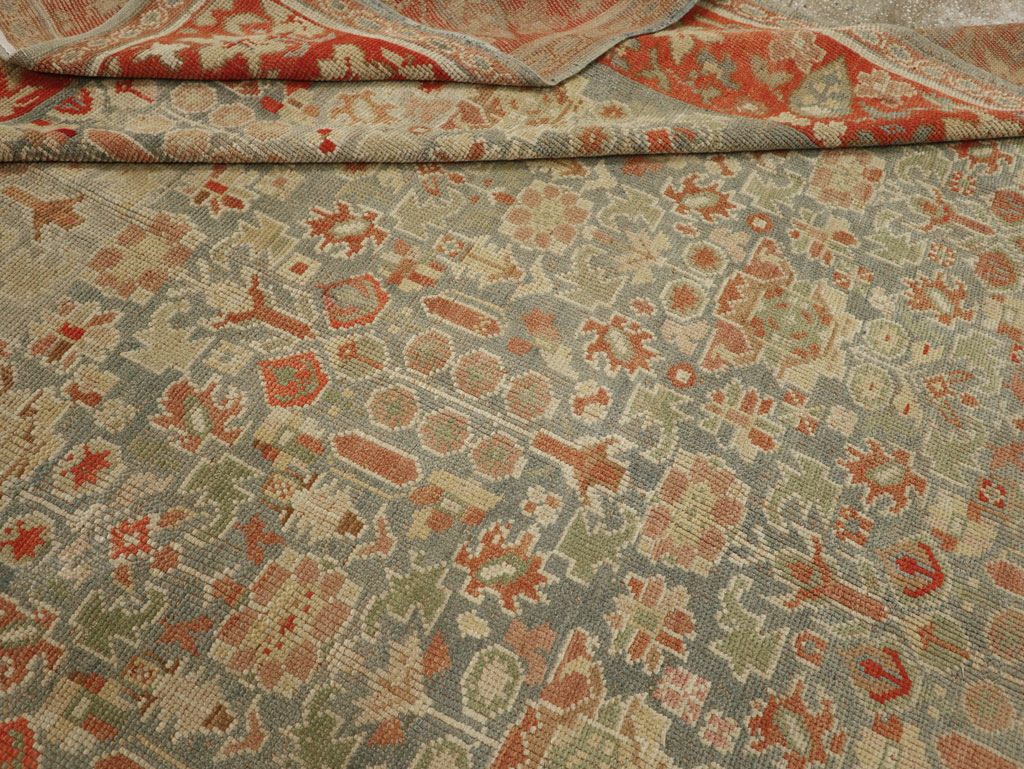 Antique European Oushak Room Size Rug, No.33573 - Gss